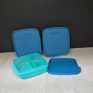3 Tupperware ECO Lunch It Divided Container Bento Boxes Meal Prep